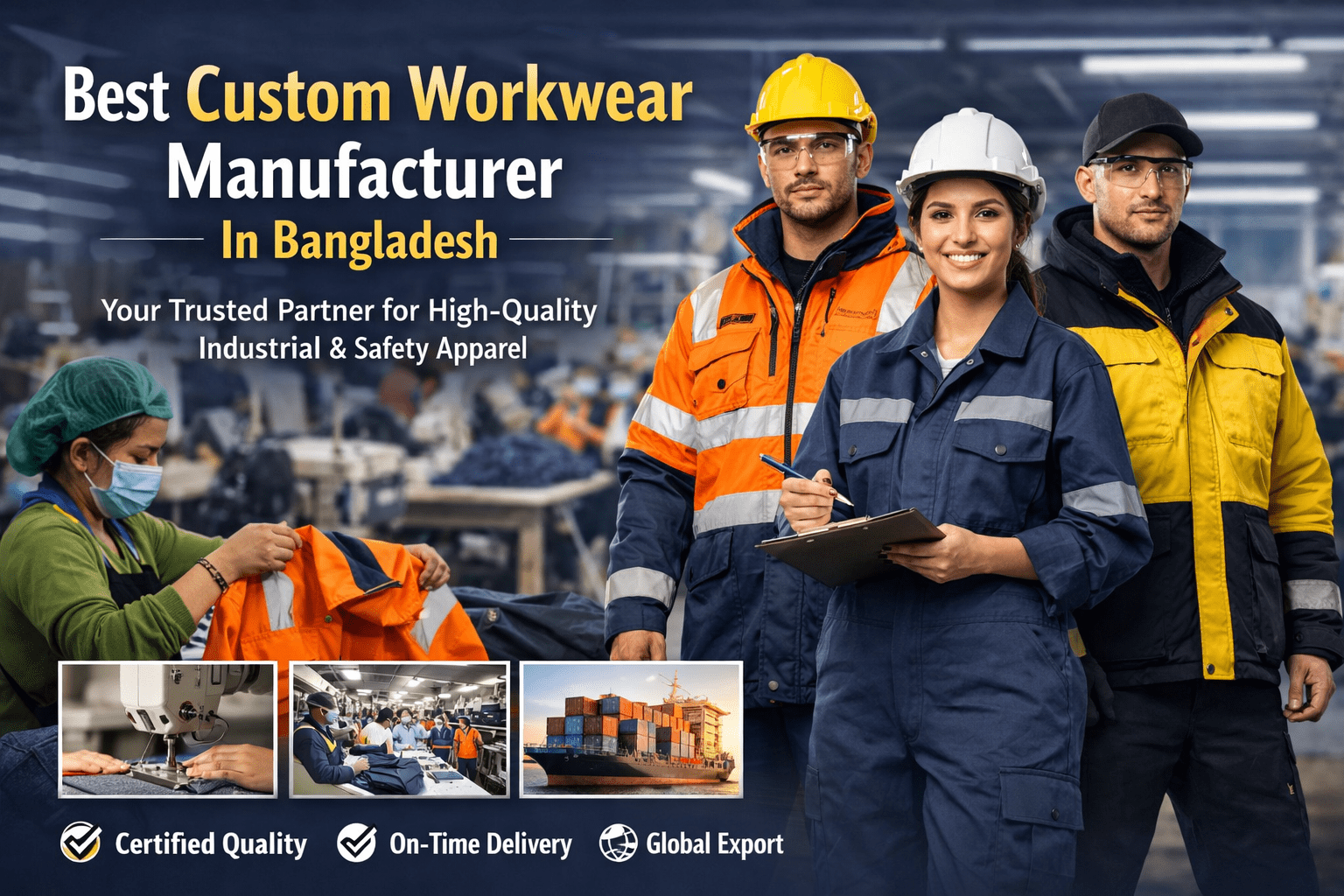 Best Customs Workwear Manufacture In Bangladesh